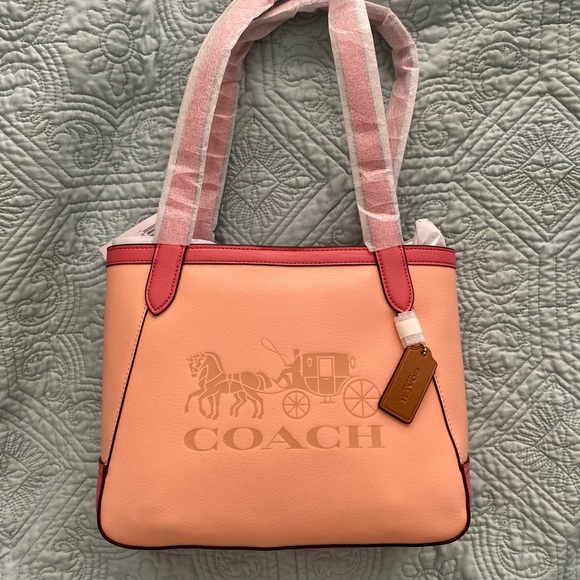 NWT Coach tote, lovely colors and design - Picture 6 of 15